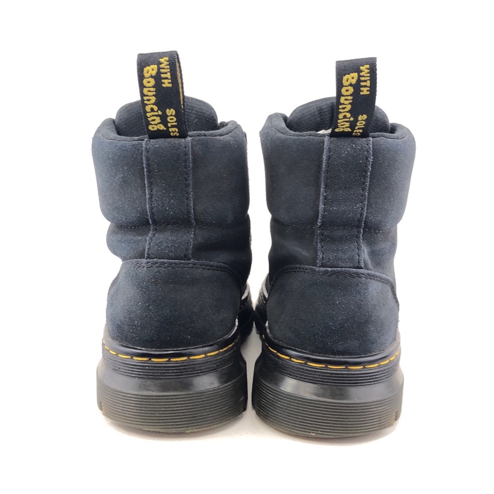 Dr. Martens Combs Black Leather Combat Boots 5 - Picture 6 of 12